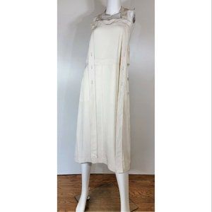 Rag & Bone Women's Adrian Dress Square Neck Midi Dress Antique White Size S NWOT